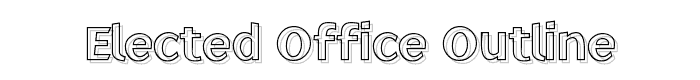 Elected Office Outline font